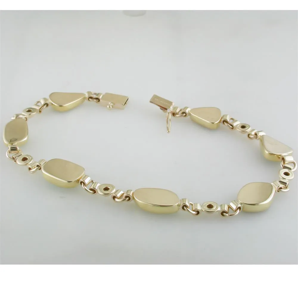 Ethiopian Freeform Opal 18K Yellow Gold & Diamond Bracelet