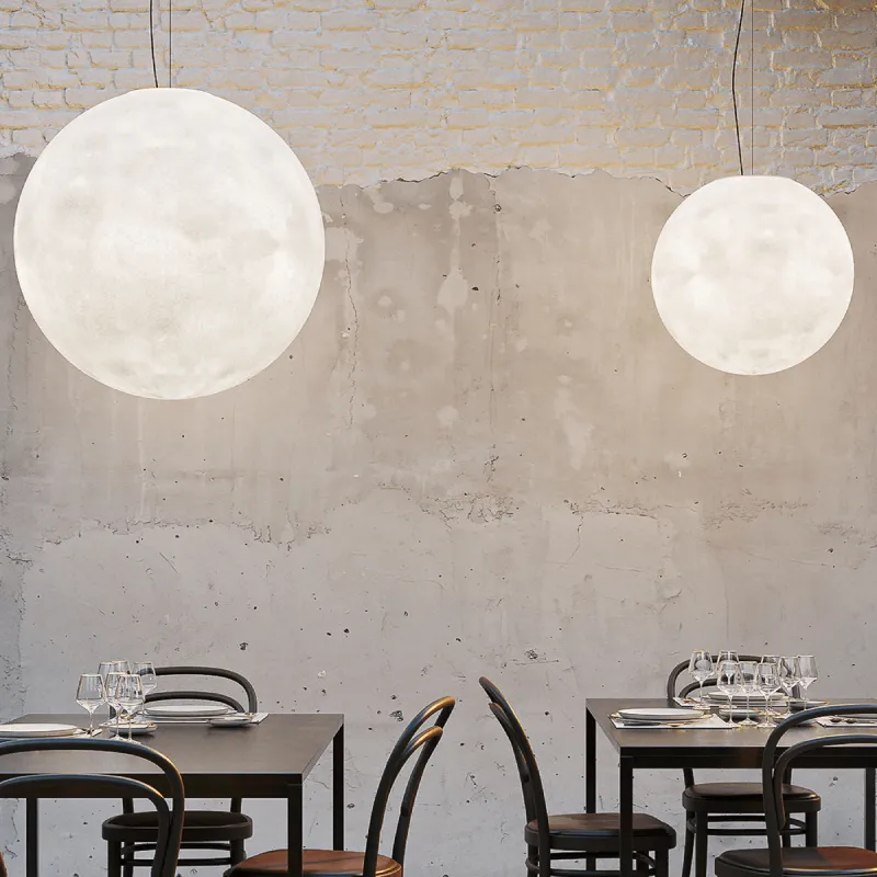 Exterior Fibreglass Moon Pendant