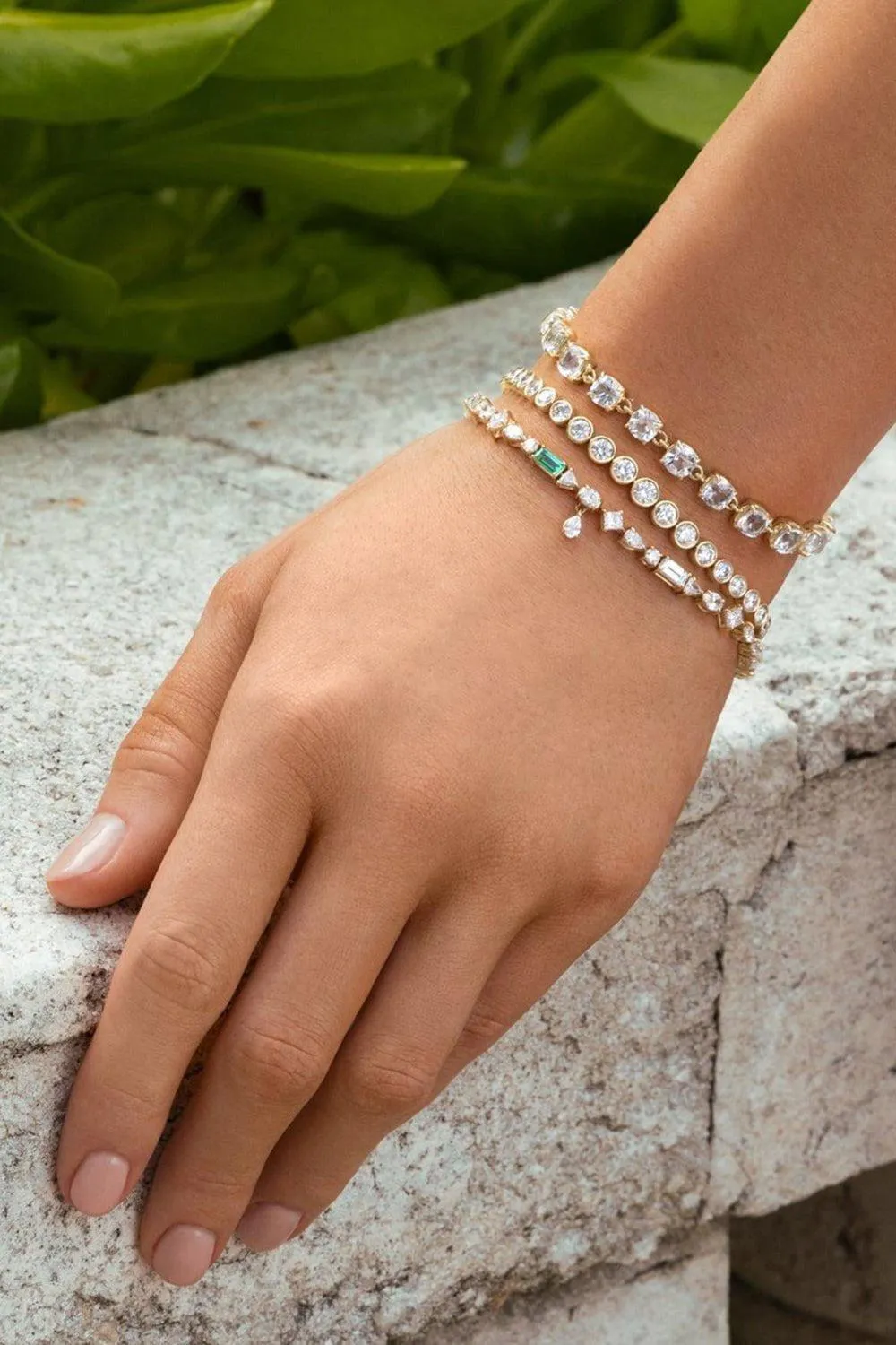 Fancy Cut Diamond Tennis Bracelet