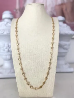 Fleur De Lis Long  Necklace