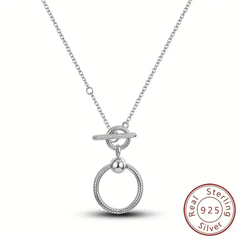 Friends Forever Sunflower Sterling Silver Toggle Charm Necklace, 20 inches