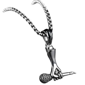 Funki Buys | Necklaces | Unisex Singer Microphone Pendant