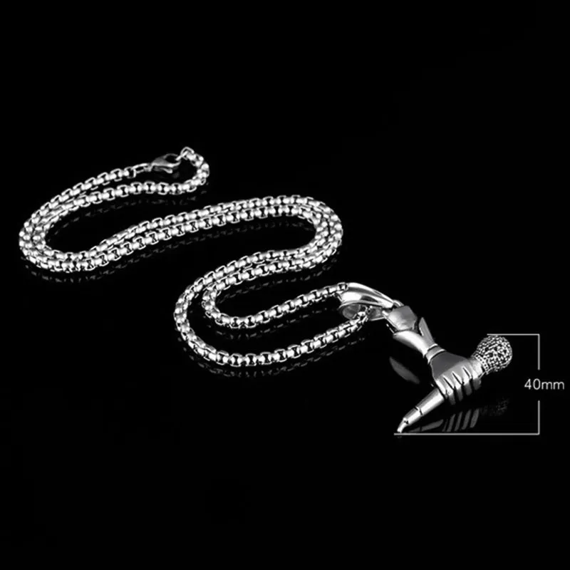 Funki Buys | Necklaces | Unisex Singer Microphone Pendant