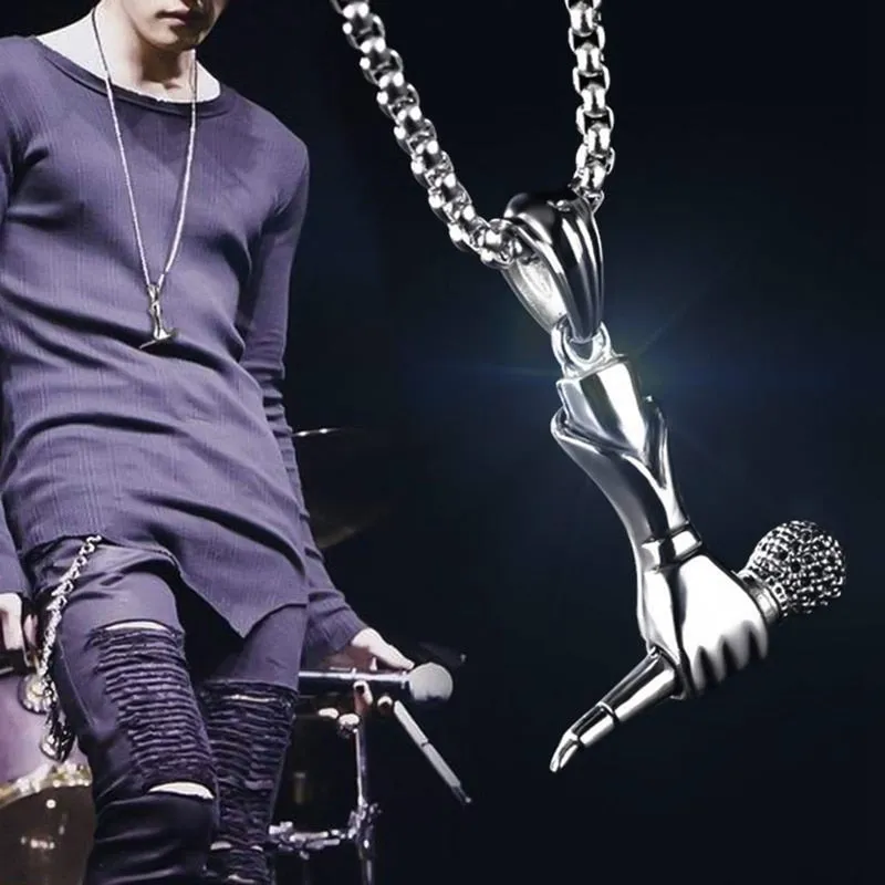 Funki Buys | Necklaces | Unisex Singer Microphone Pendant