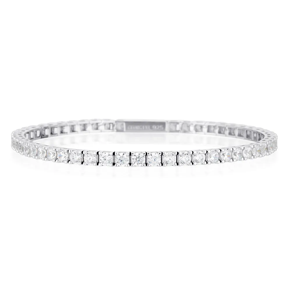 Georgini Sterling Silver Selena 3mm 19.5 cm Tennis Bracelet