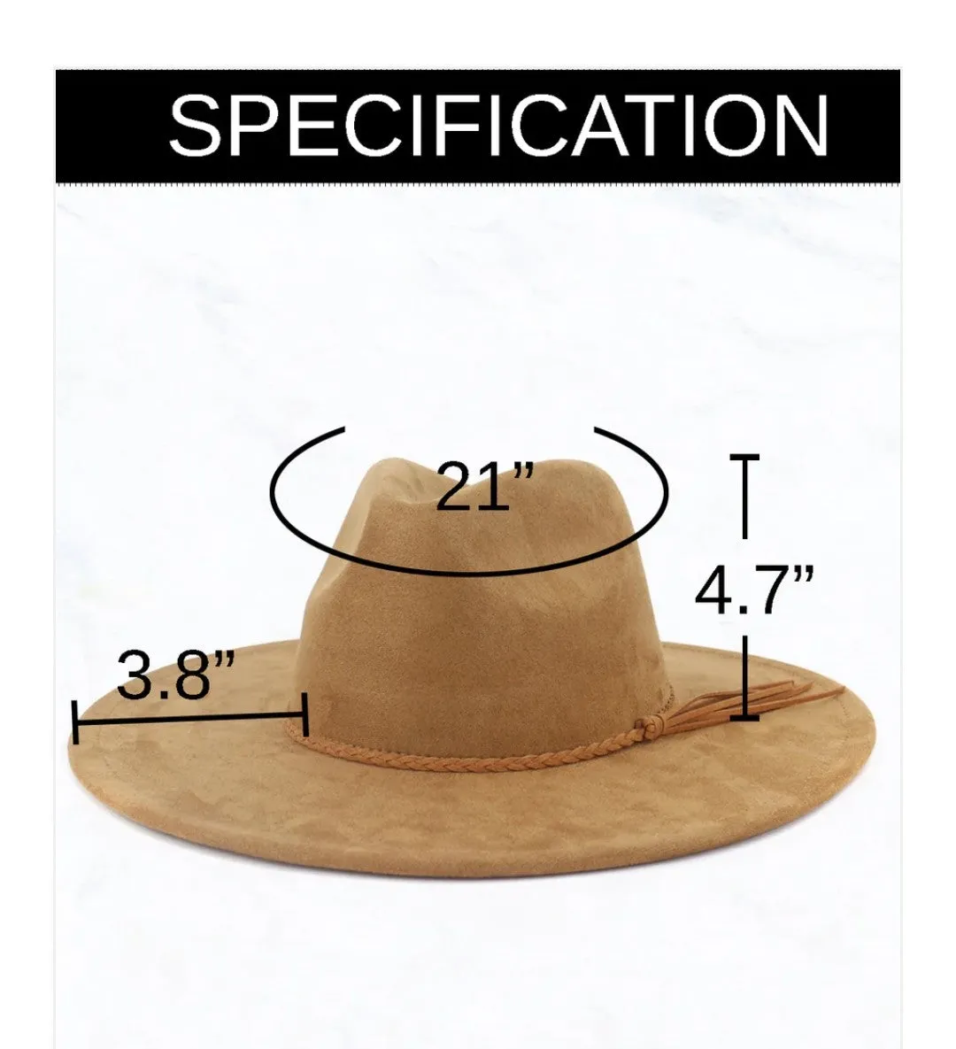 Gilded Cowboy Western Leather Band w/ Choice of Boho Hat 985b