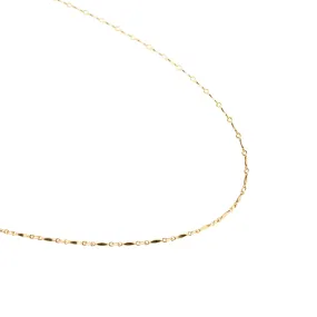 Gold Filled Dapped Bar Necklace
