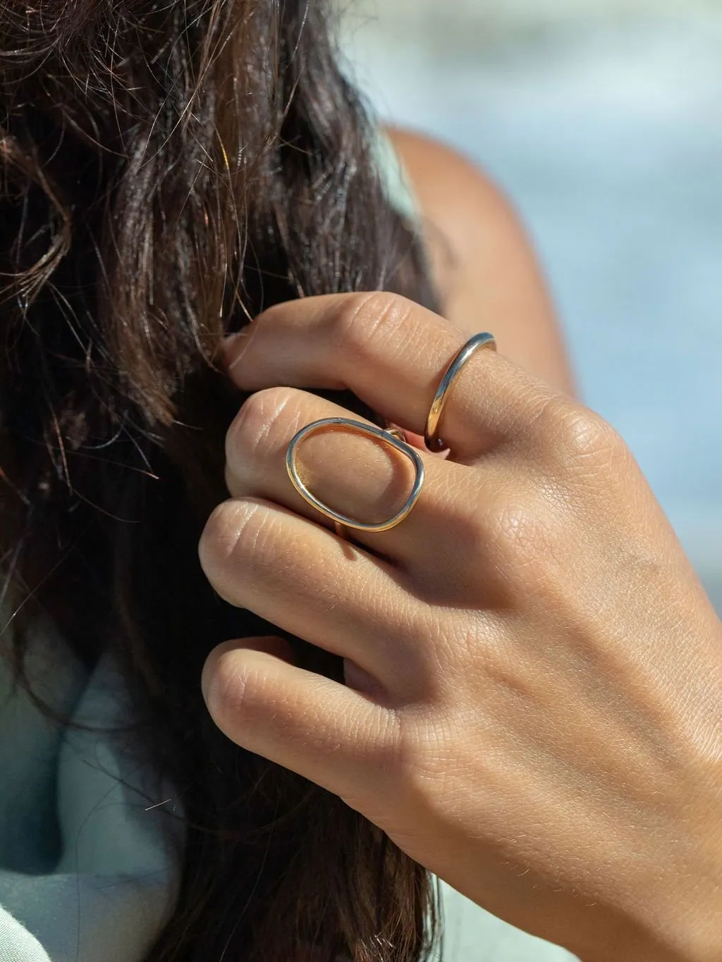 Gold Oval Ring - Makanui