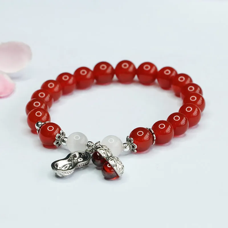 Good Fortune's Agate and Opal Sterling Silver Bracelet
