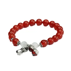 Good Fortune's Agate and Opal Sterling Silver Bracelet