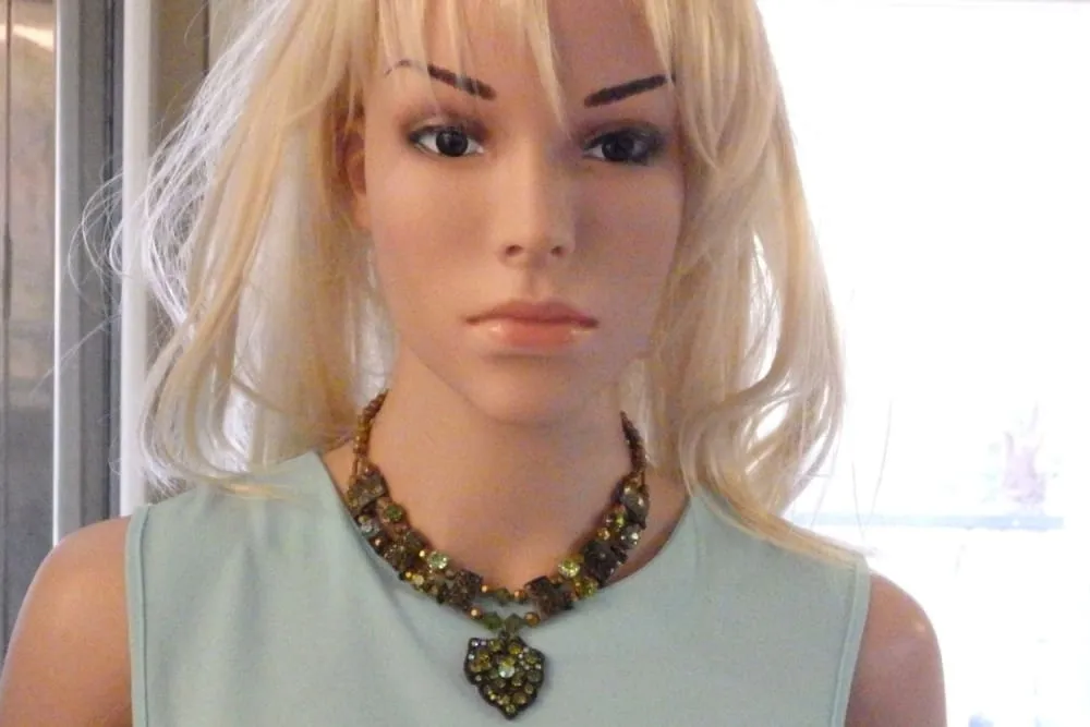 Green Crystal necklace