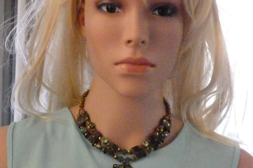 Green Crystal necklace