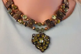 Green Crystal necklace