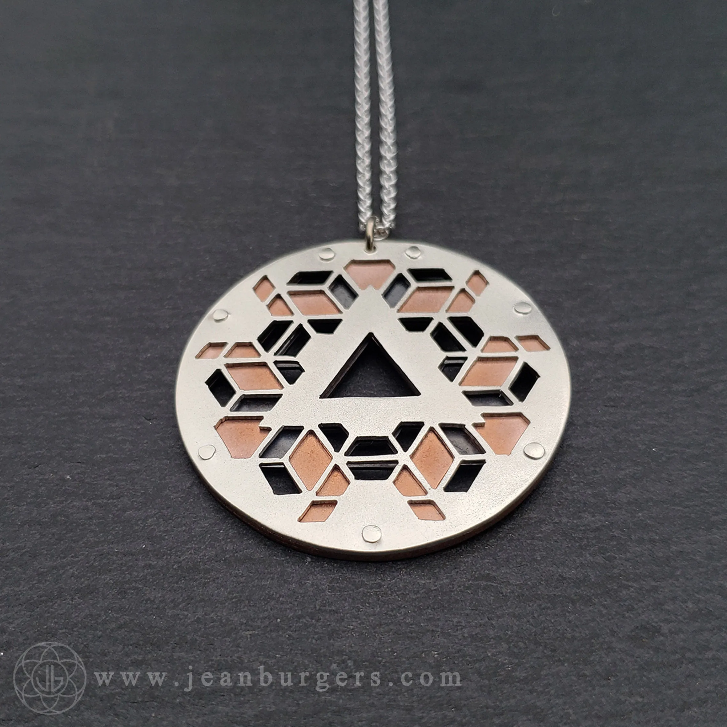 Handcut IfNotForGravity Geometric Collaboration Pendant 6