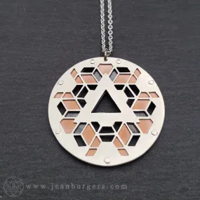 Handcut IfNotForGravity Geometric Collaboration Pendant 6