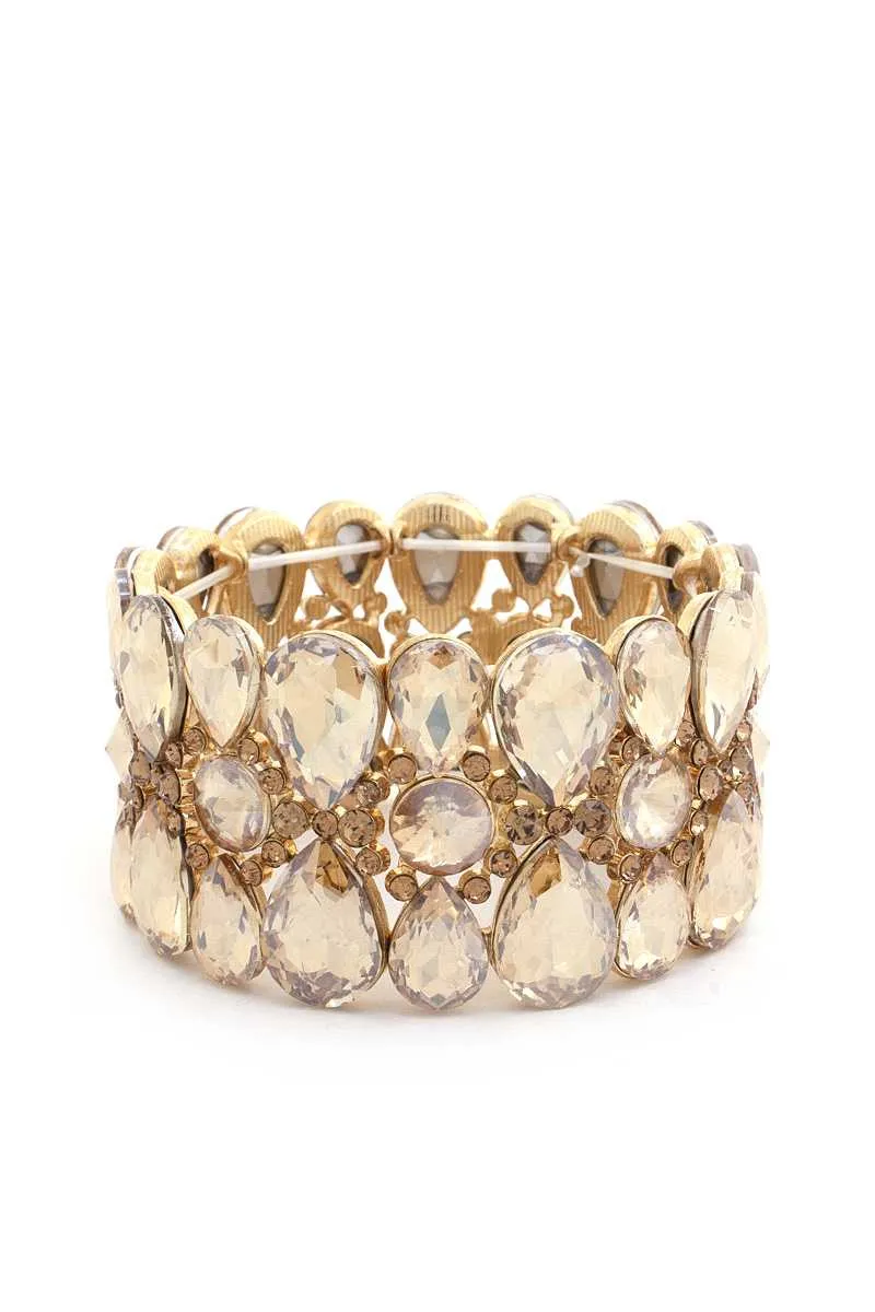 HGA Teardrop Rhinestone Bracelet