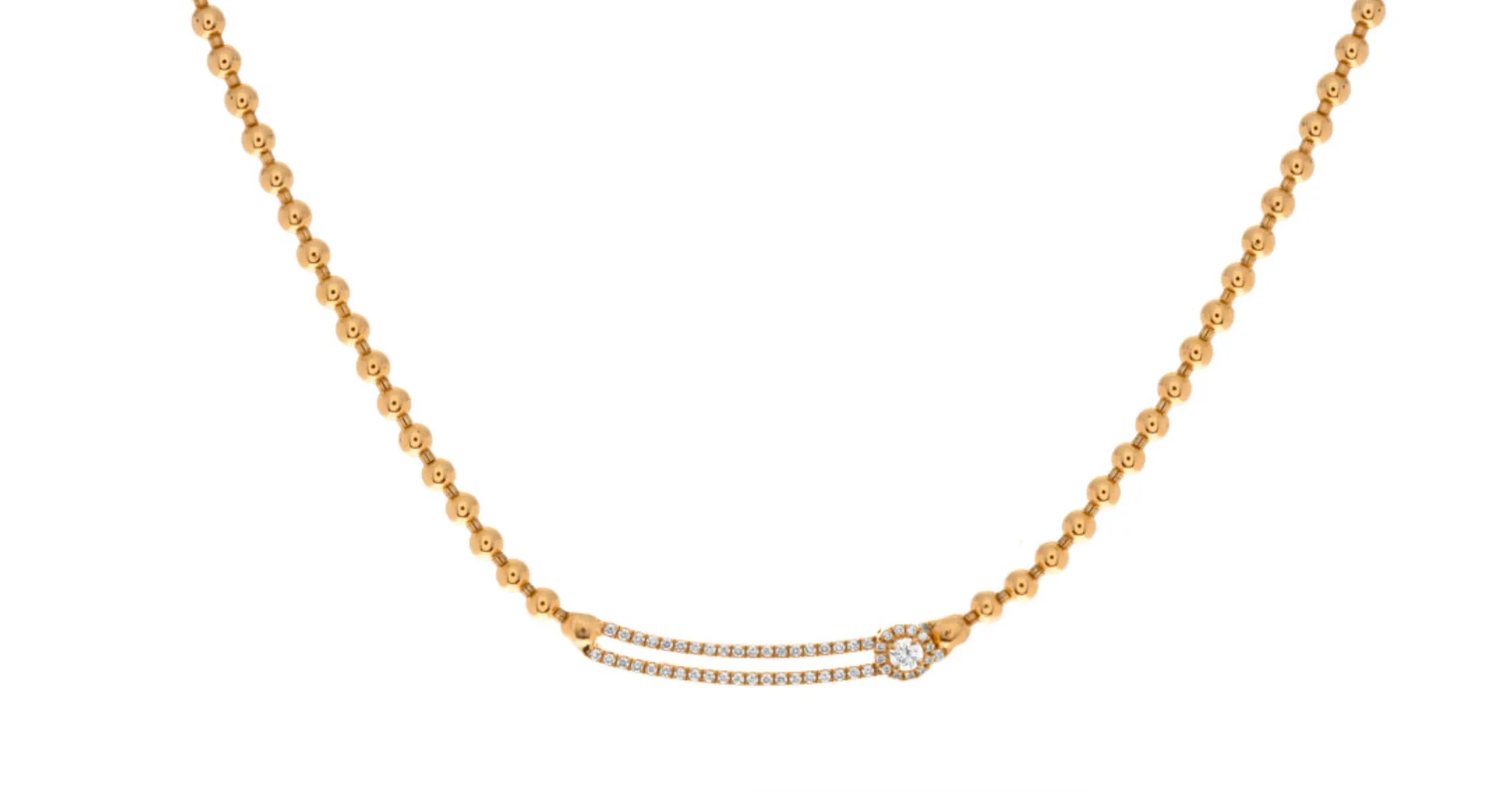 Hulchi Belluni 'Tresore' Solo Diamond Slider Necklace (65252a)