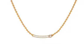 Hulchi Belluni 'Tresore' Solo Diamond Slider Necklace (65252a)