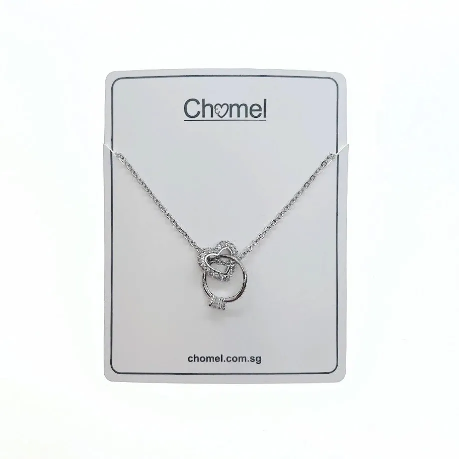 Interlocking Heart & Ring Necklace