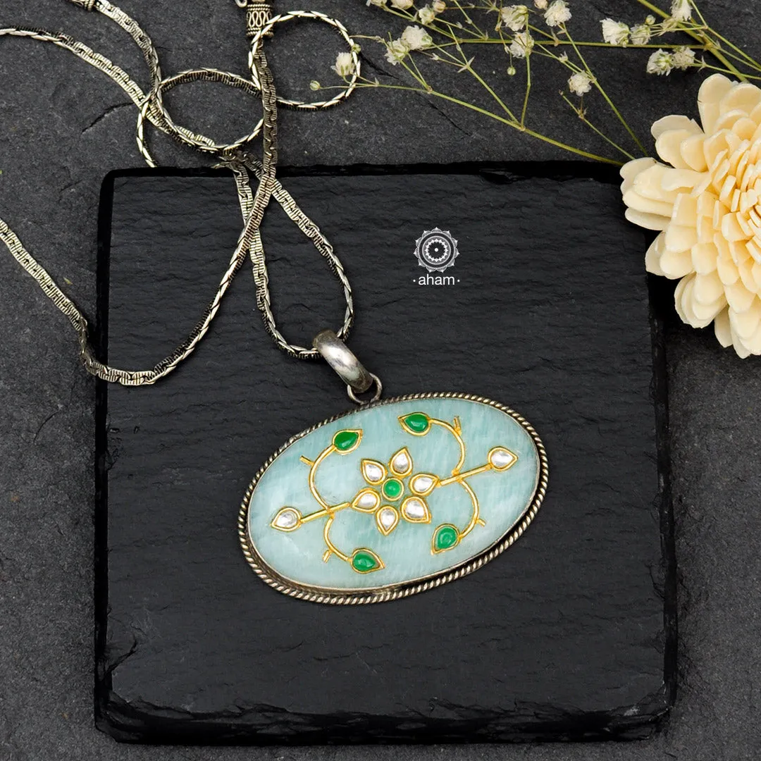 Ira Chalcedony Silver Pendant