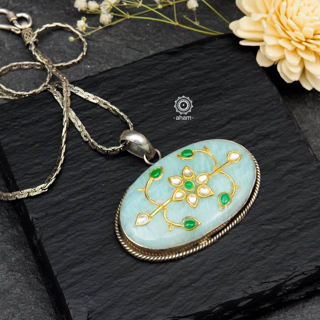 Ira Chalcedony Silver Pendant