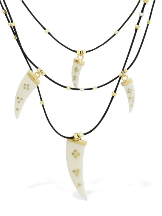 Isabel Marant   Shiny aimable triple wire necklace 