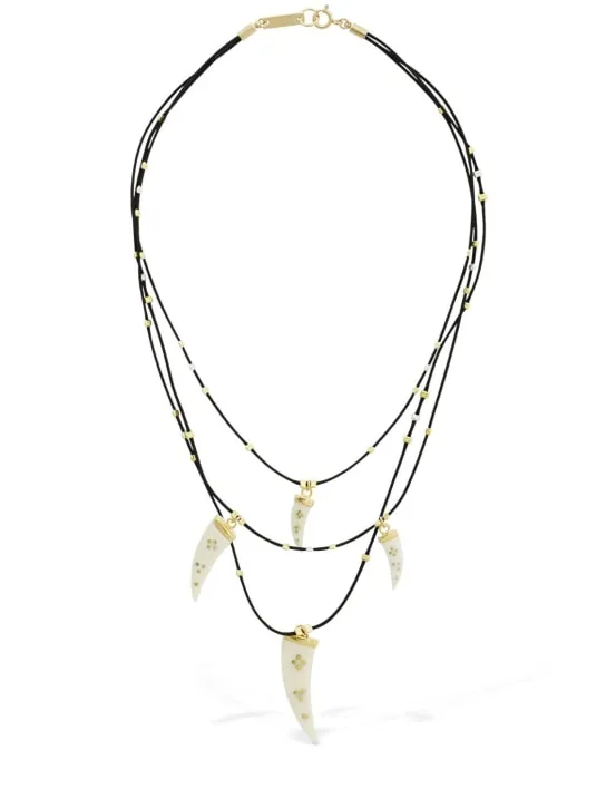 Isabel Marant   Shiny aimable triple wire necklace 