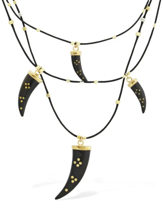 Isabel Marant   Shiny aimable triple wire necklace 