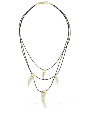 Isabel Marant   Shiny aimable triple wire necklace 