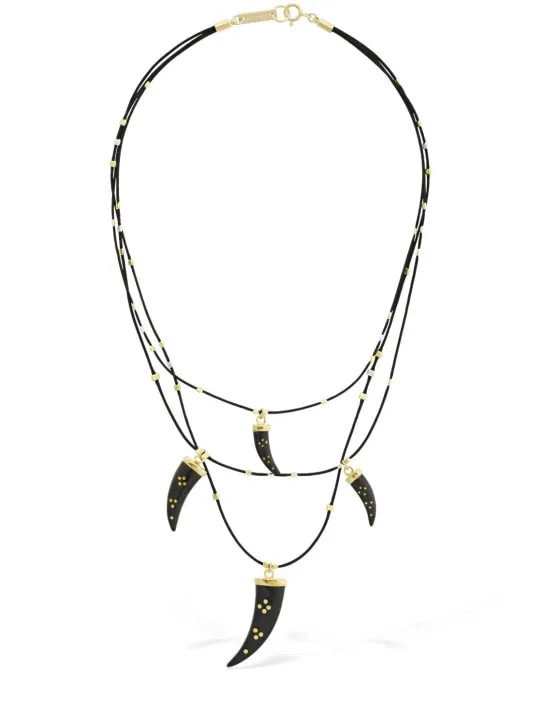 Isabel Marant   Shiny aimable triple wire necklace 