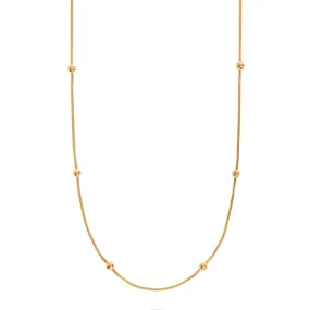 Isabella - Snake Ball Chain Necklace Stainless Steel