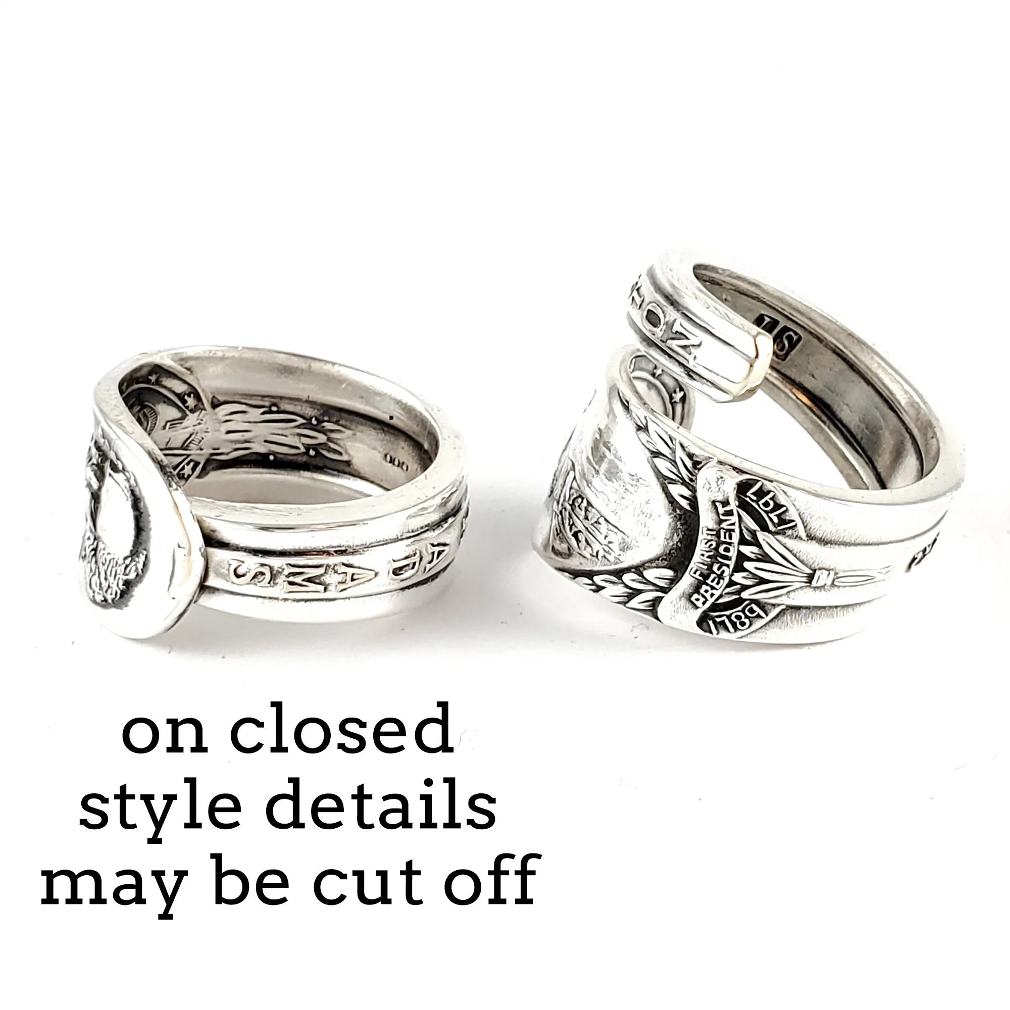 John Adams Presidential Spoon Ring - Made to Order