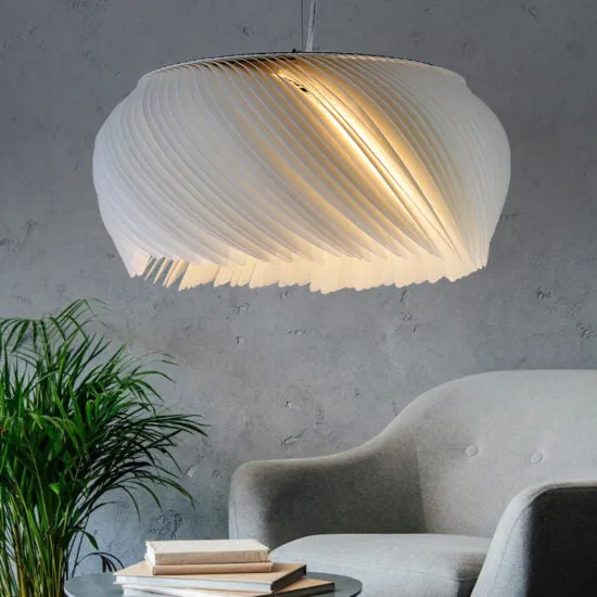Jonas White Flower Pendant Light