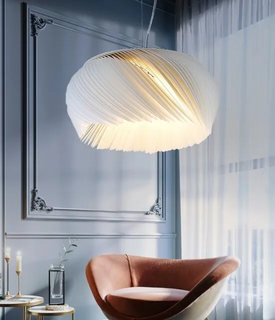Jonas White Flower Pendant Light