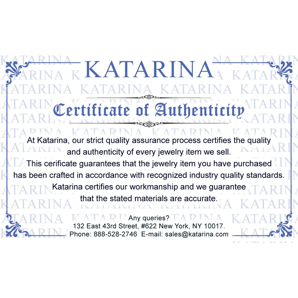 KATARINA Graduated Diamond Journey Pendant Necklace (1/10 cttw)