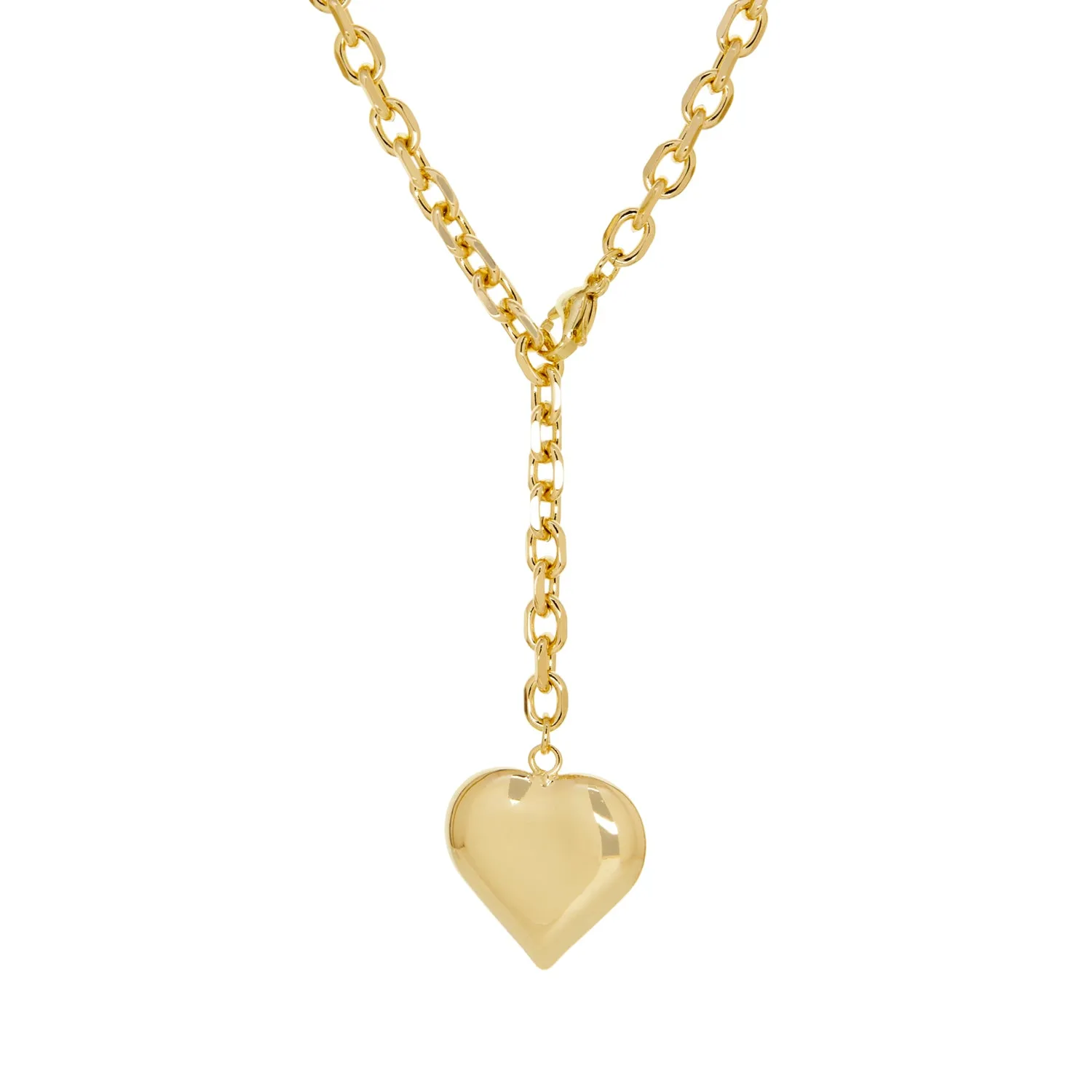 large puffy heart necklace