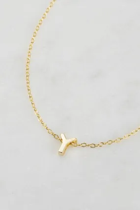 Letter Necklace Y