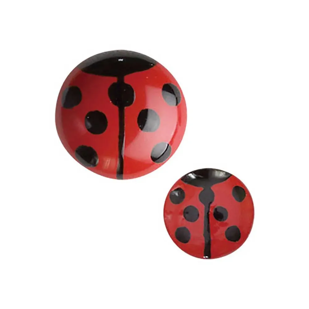 Maki-e Urushi Lacquer Pendant Necklace - White South Sea Pearl Shell / Ladybug / Red -, Traditional Japanese Urushi Lacquer Jewelry