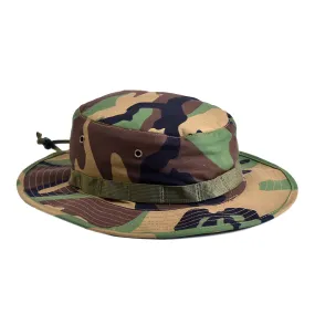 Military Boonie Hat - Woodland Camo