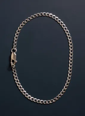 Minimalist 925 Sterling Silver Cuban Links Men's Bracelet