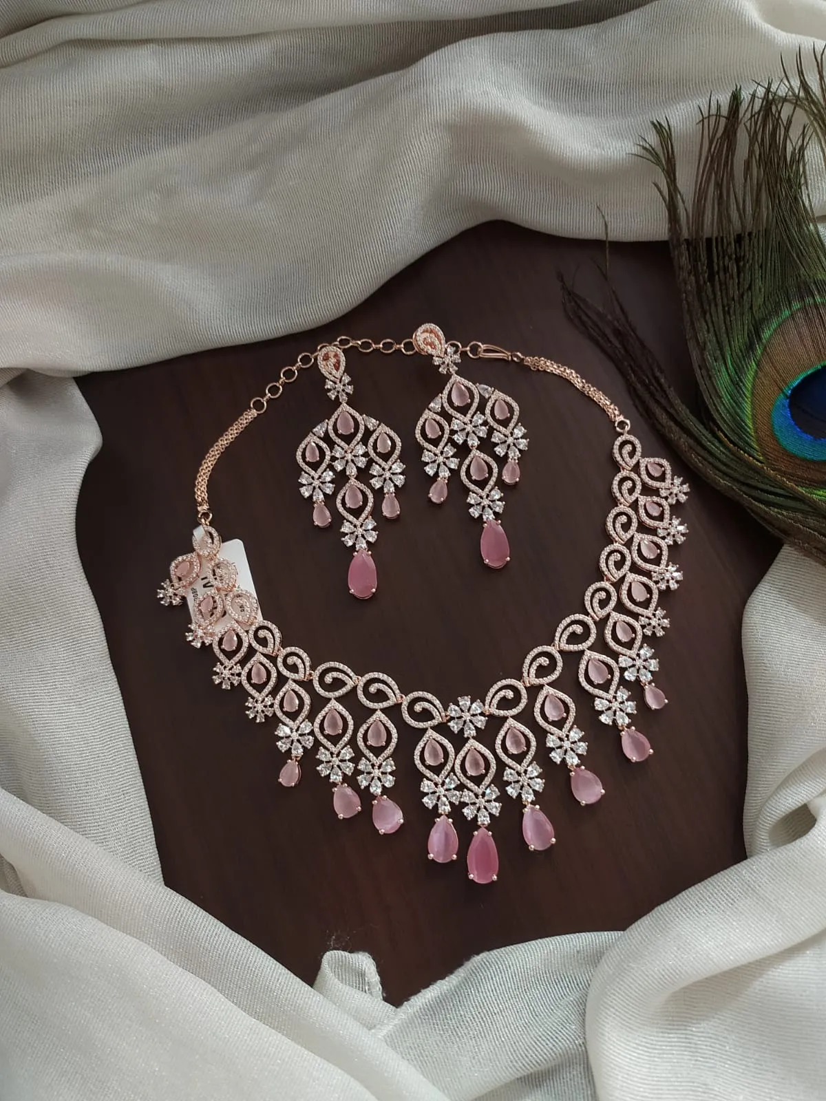 Modern Zircon Necklace Sets - Sonal Fashion Jewellery