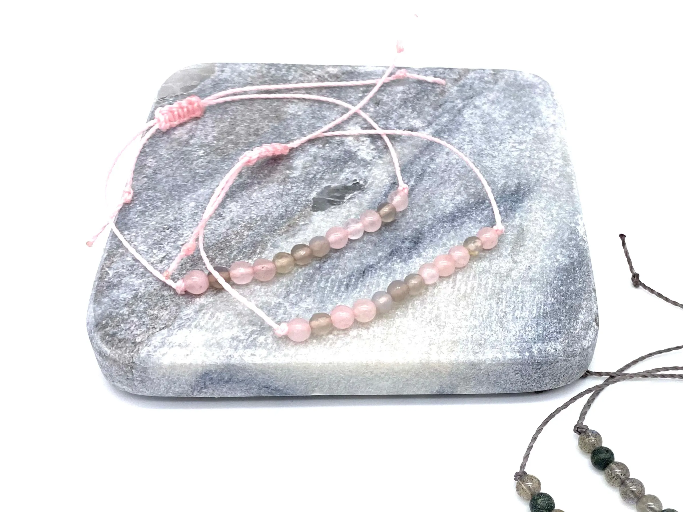 Morse Code Personalised Crystal Bracelets