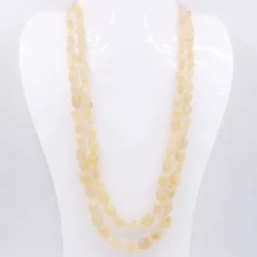 Natural Heliodor Necklace Heliodor Beaded Necklace Yellow Necklace Layered Necklace Long Necklace Indian Necklace SKU 6143195