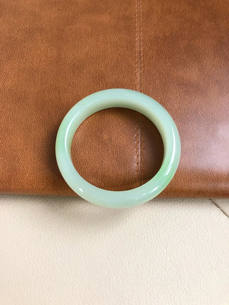 Natural Jade Bangle Nephrite Bangle Internal Diameter 54.5mm NBE046