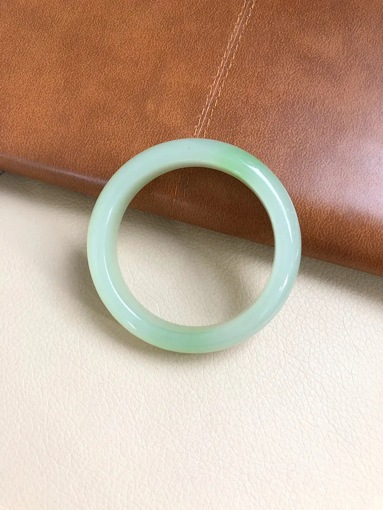 Natural Jade Bangle Nephrite Bangle Internal Diameter 54.5mm NBE046