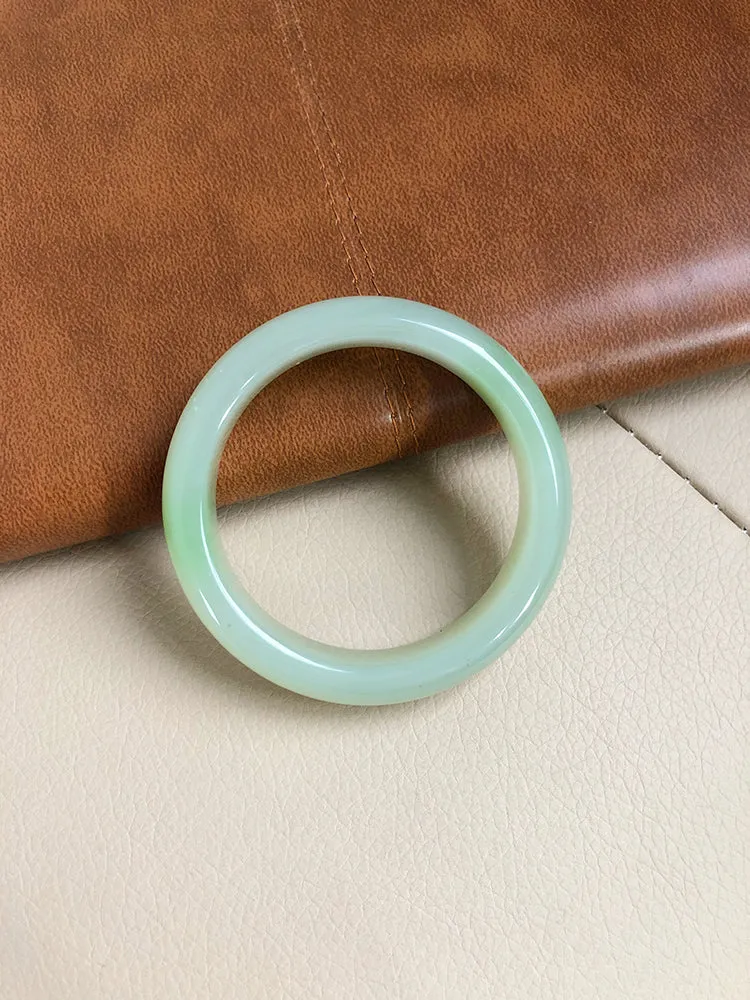 Natural Jade Bangle Nephrite Bangle Internal Diameter 54.5mm NBE046