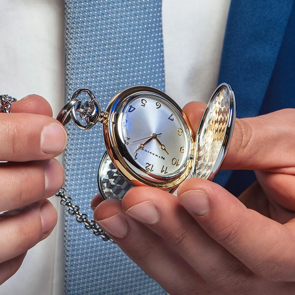 Newbridge Silver Two Tone Pocket Watch