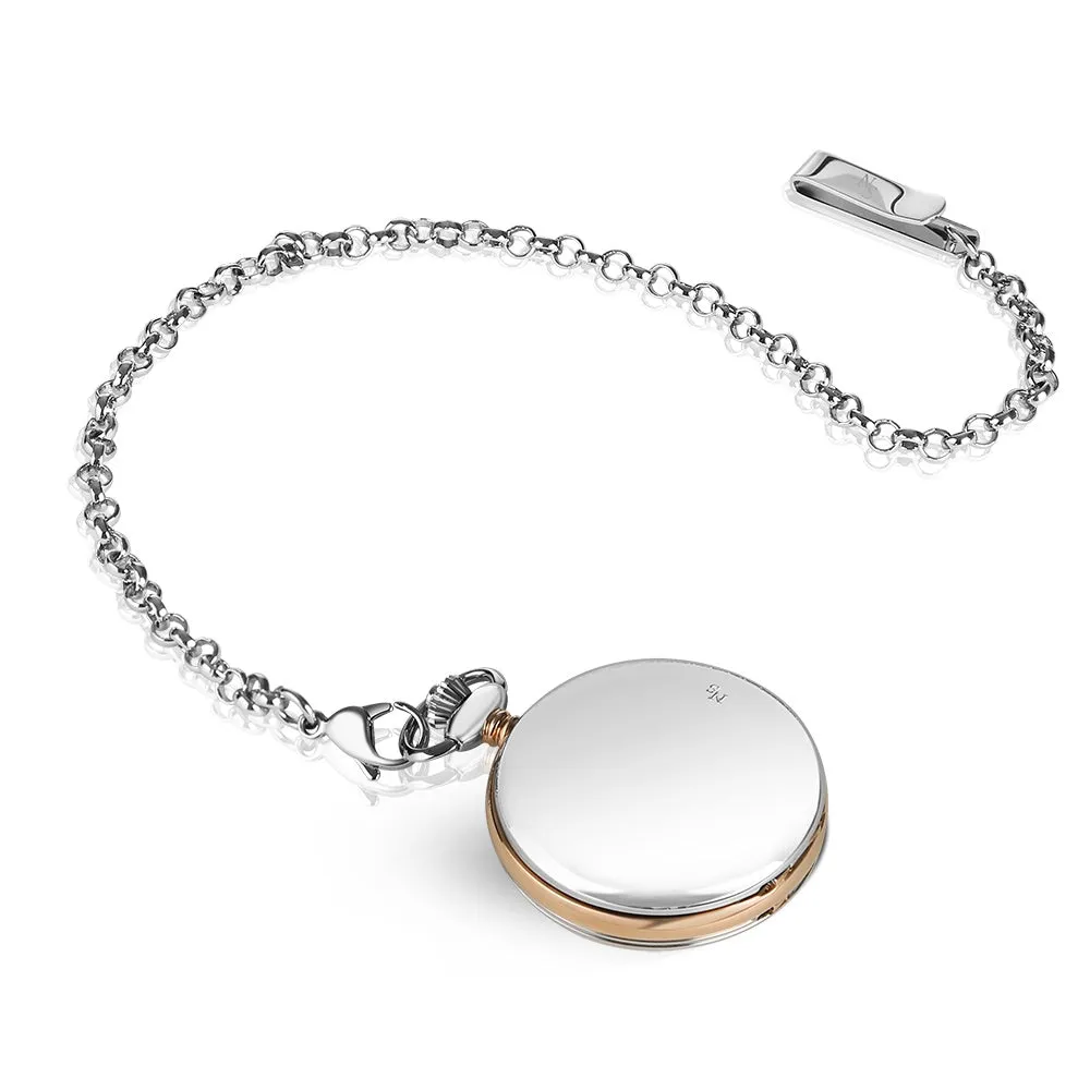 Newbridge Silver Two Tone Pocket Watch