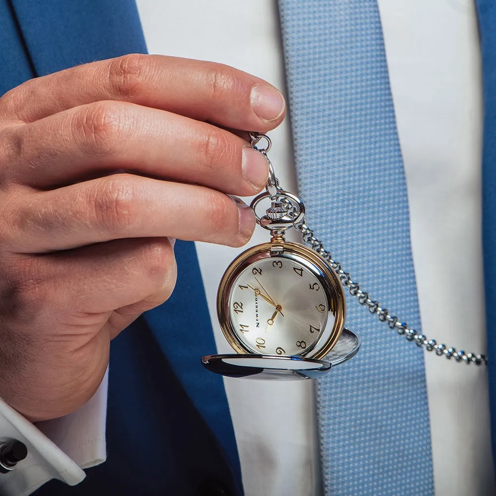 Newbridge Silver Two Tone Pocket Watch