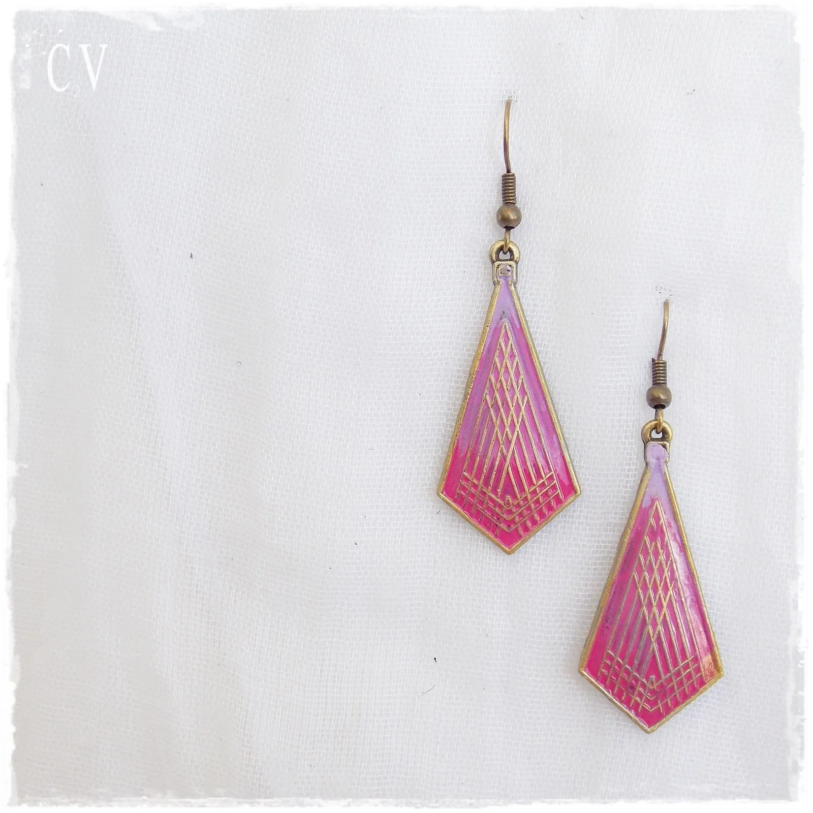 Ombre Geometric Earrings